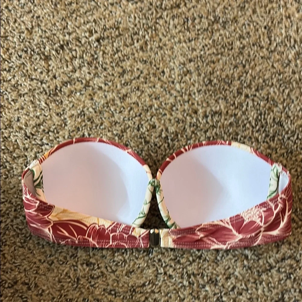 Floral Strapless Bikini Top - Picture 2 of 4